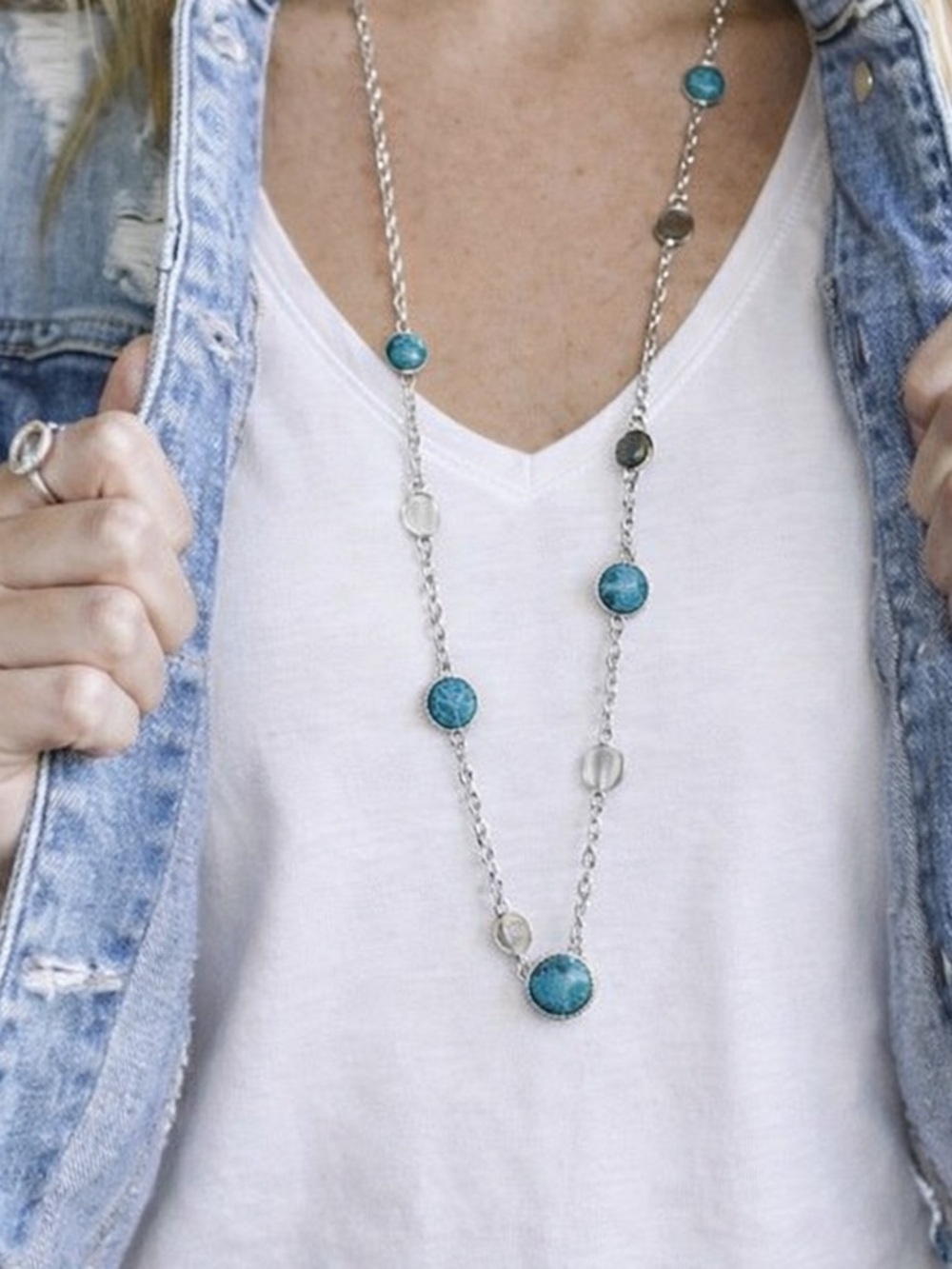 NWT Talbots Turquoise & Silver Necklace